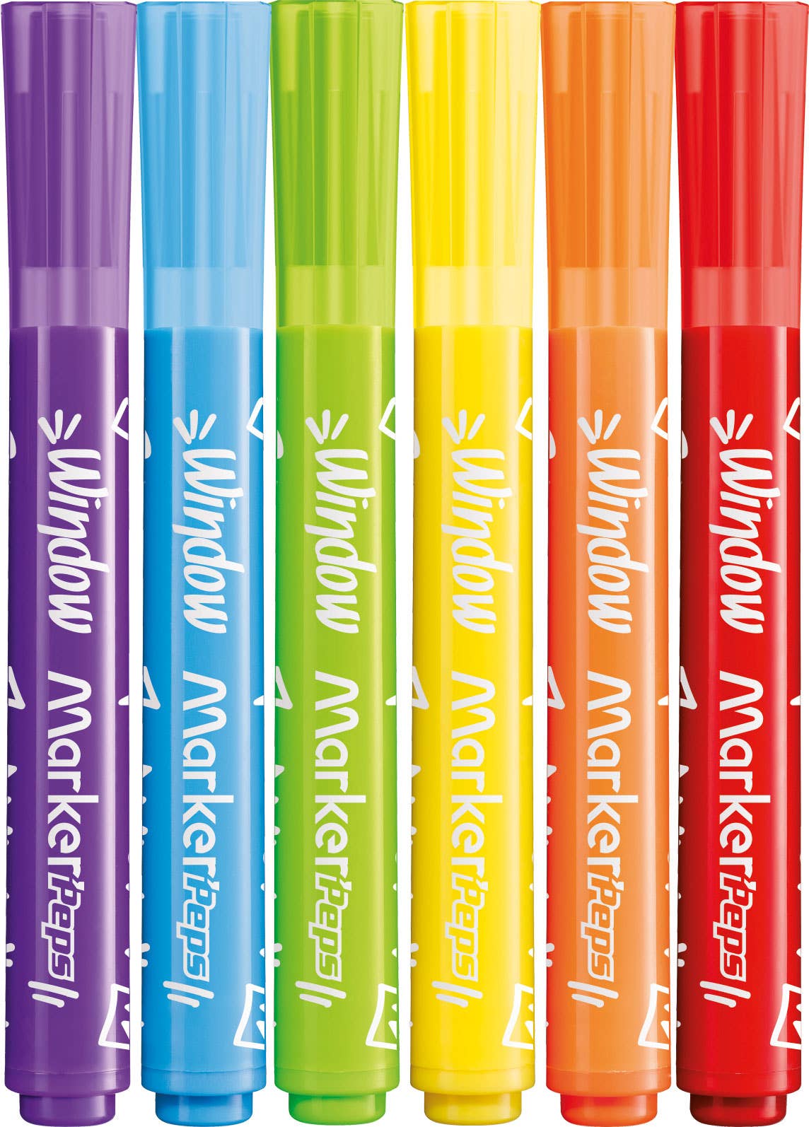 Villem MAPED Color'Peps Marker'Peps Window aknamarkerid 6tk + puhastuslapp Maped