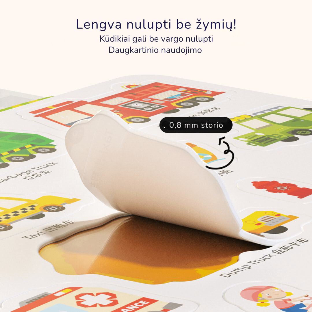 Villem Daugkartiniai lipdukai Eismas gatvėje Mideer