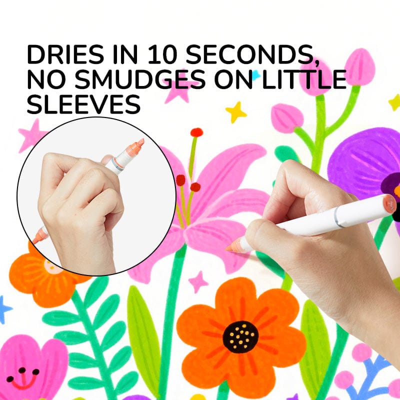 Villem MIDEER akrüülmarkerid kahepoolsed 24 tooni Mideer