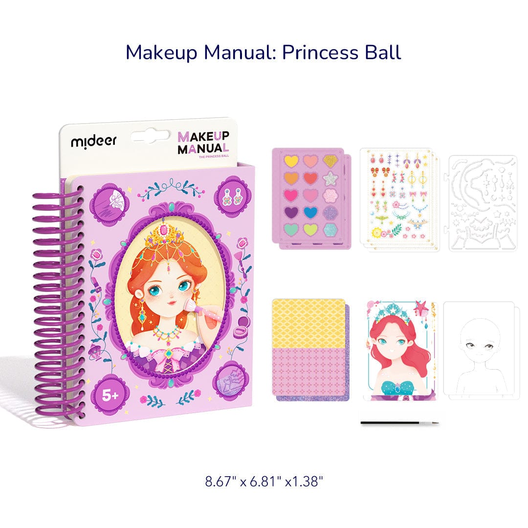 Villem MIDEER DIY tegelusvihik "Make-up book Princess Party" Mideer