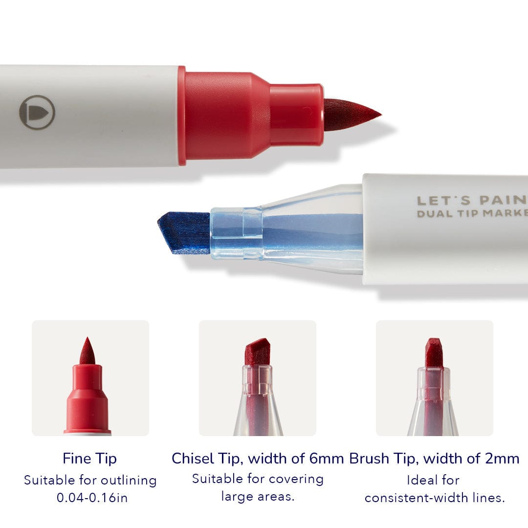 Villem Translucent Dual Tip Marker 24 Colors Mideer
