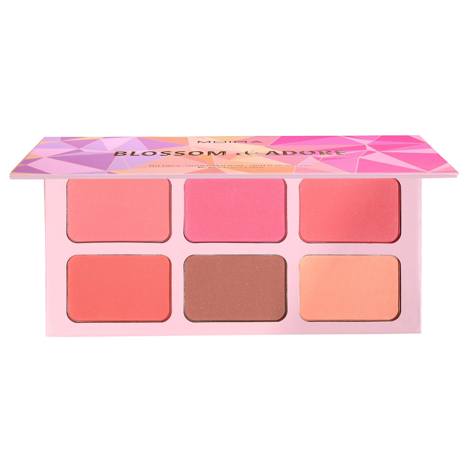 Villem MOIRA Blossom & Adore põsepunapaleeett (6 tooni) MOIRA