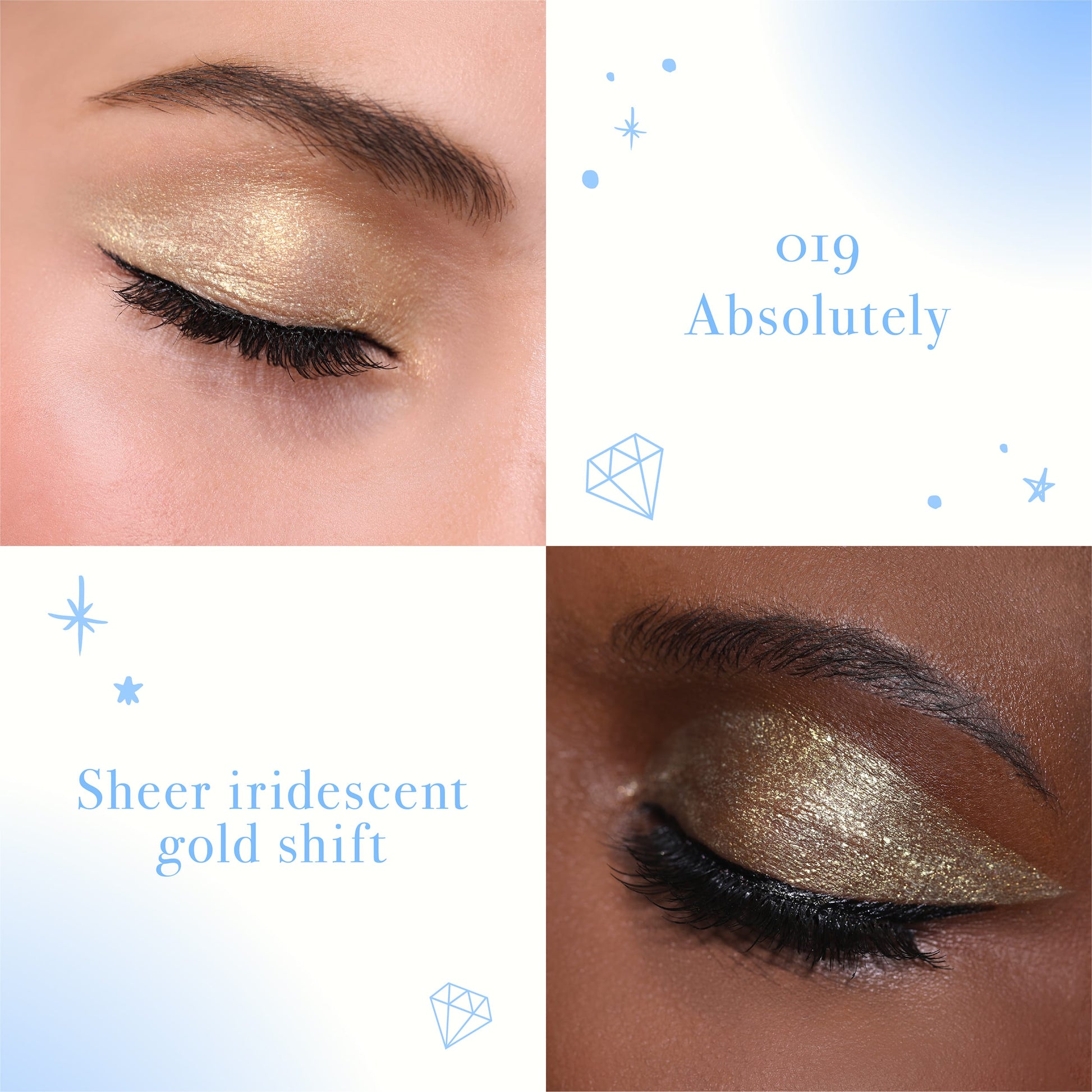 Villem MOIRA Diamond Daze Liquid Shadow 001 Airglow MOIRA