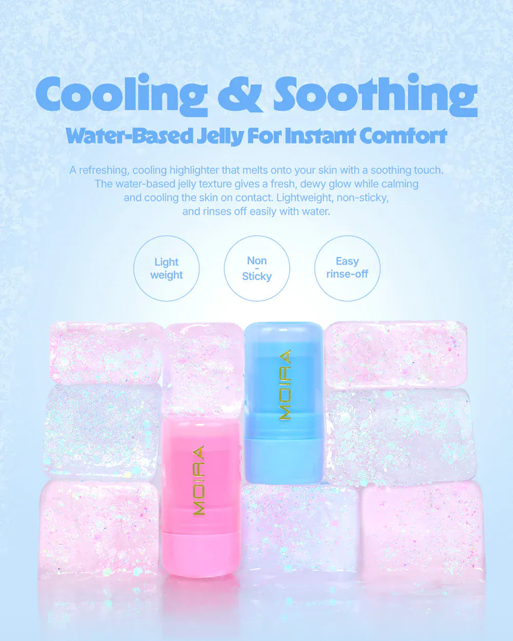 Villem MOIRA Icy Glow Jelly Stick 001 Candy Cloud MOIRA