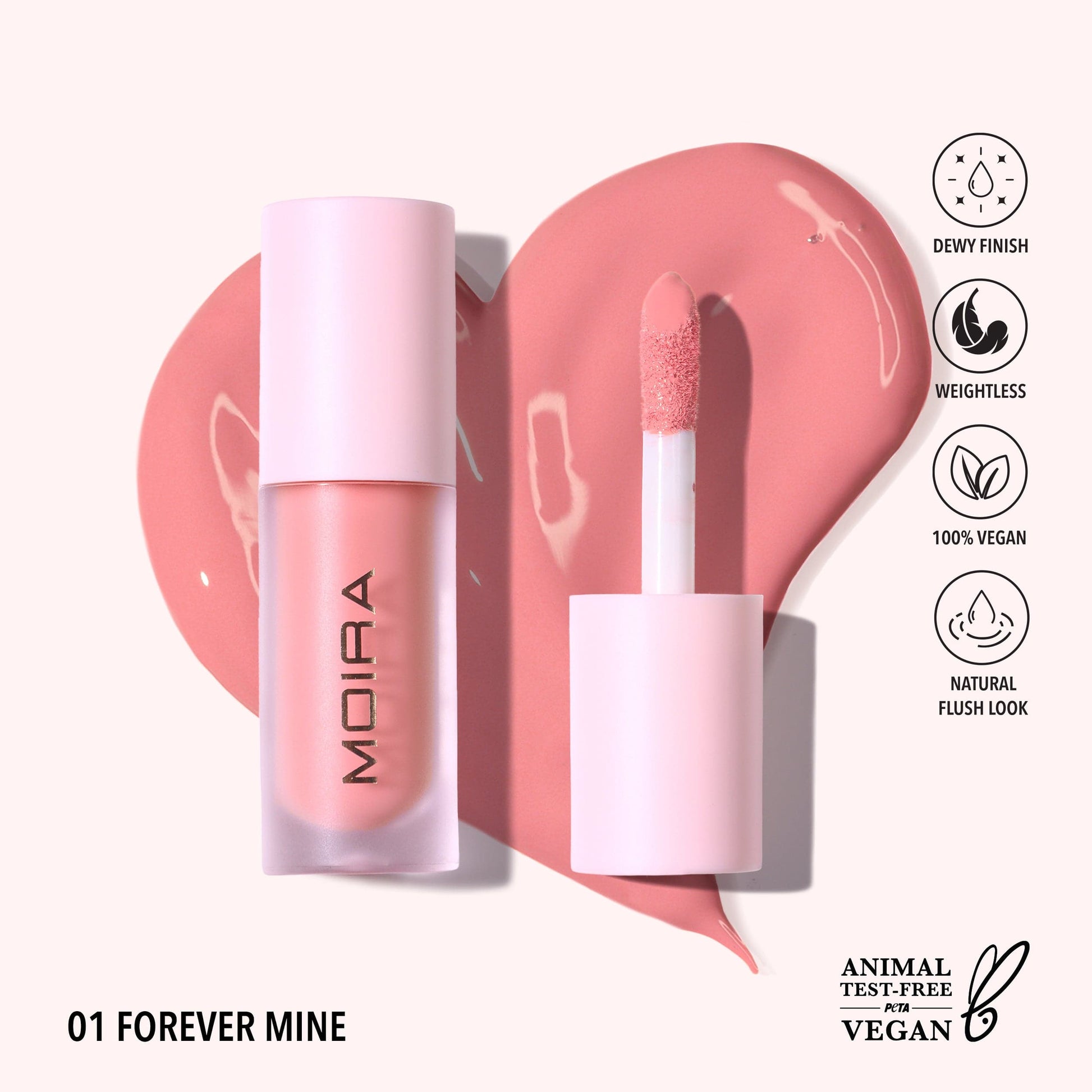 Villem MOIRA Love Steady Liquid Blush 001 Forever Mine MOIRA