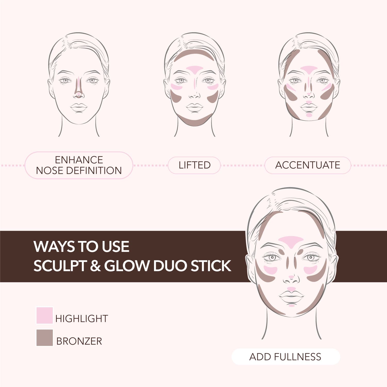 Villem MOIRA Sculpt & Glow Duo Stick 400 Glowing Up! MOIRA