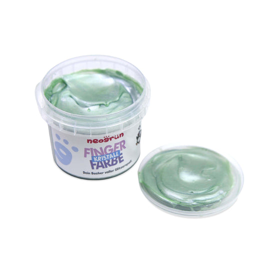 Villem Crystal Organic Finger Paint - Vegan - Jade NEOGRÜN