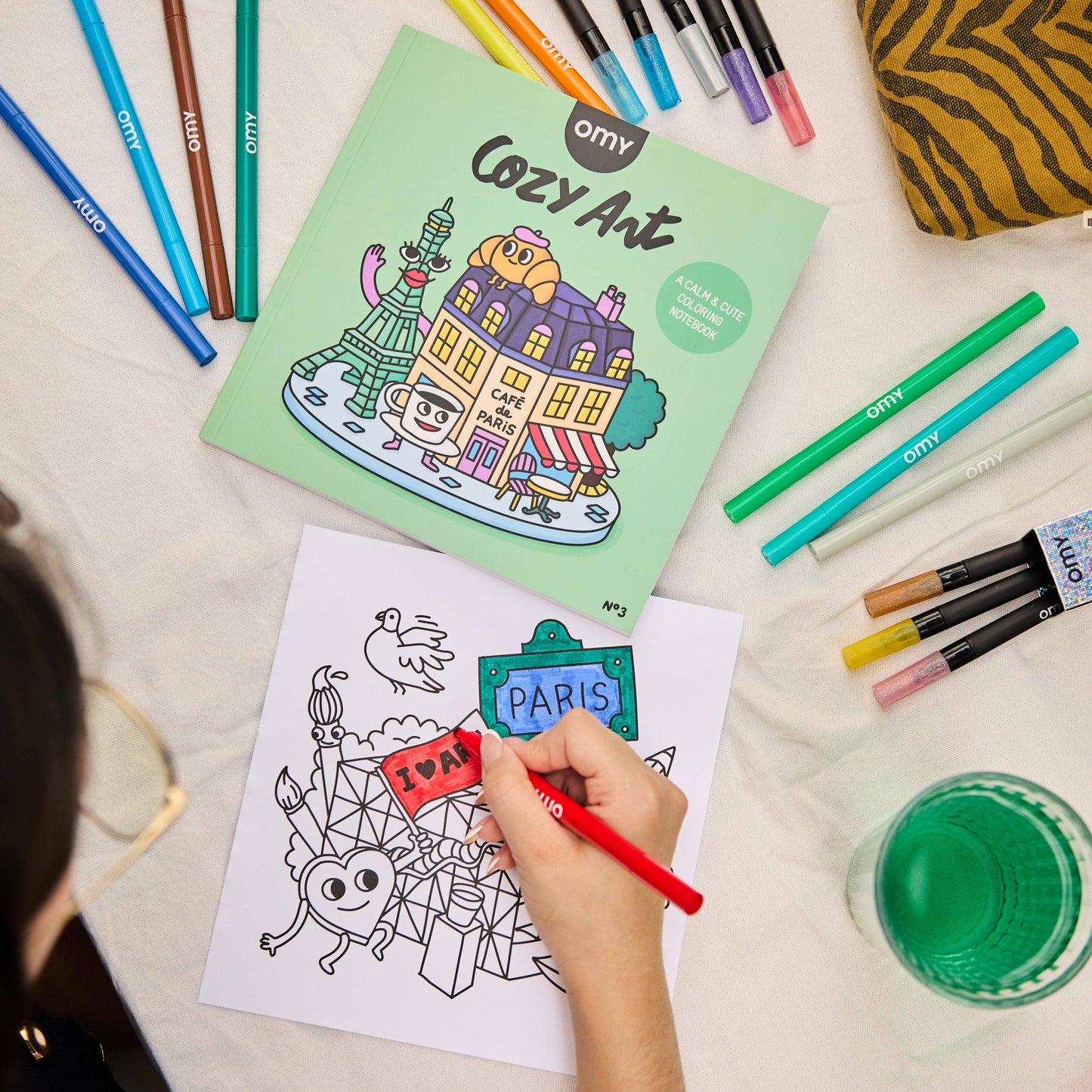 Villem COZY ART COLORING BOOK - PARIS OMY