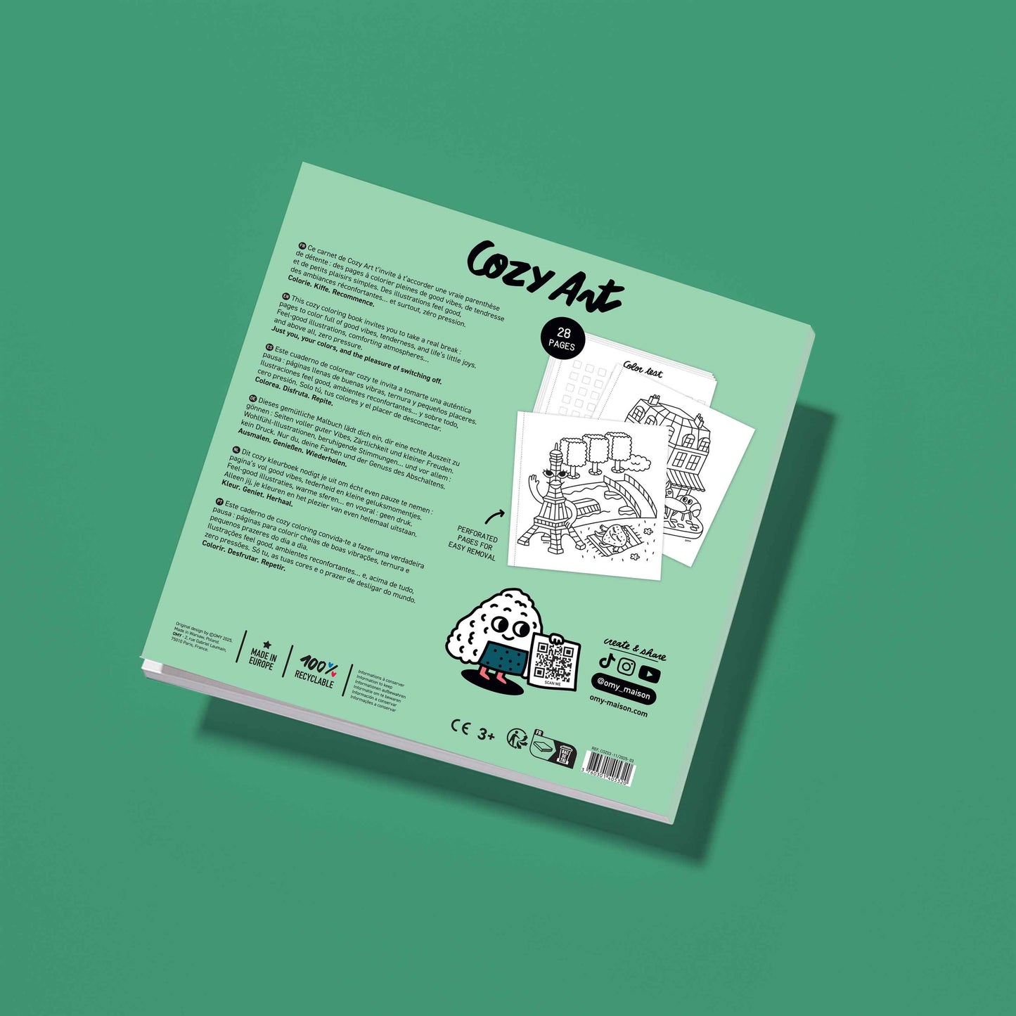 Villem COZY ART COLORING BOOK - PARIS OMY