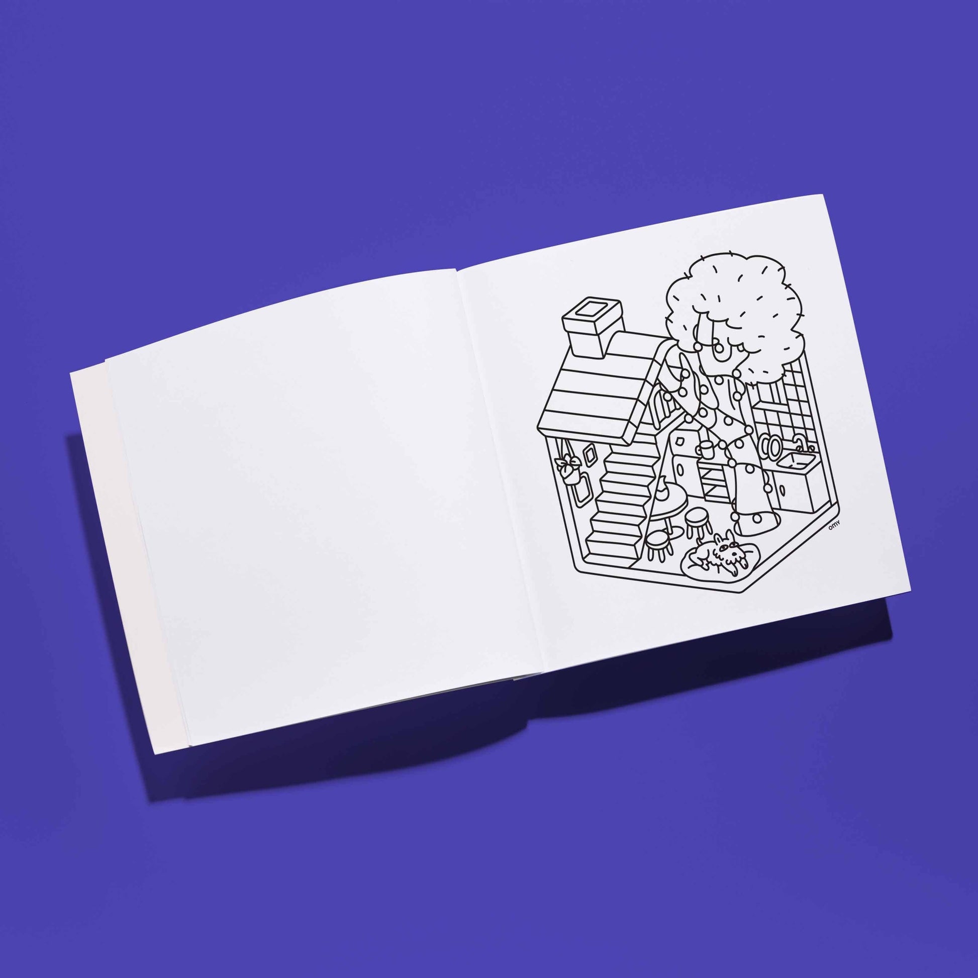 Villem COZY ART COLORING BOOK - TINY HOUSE OMY