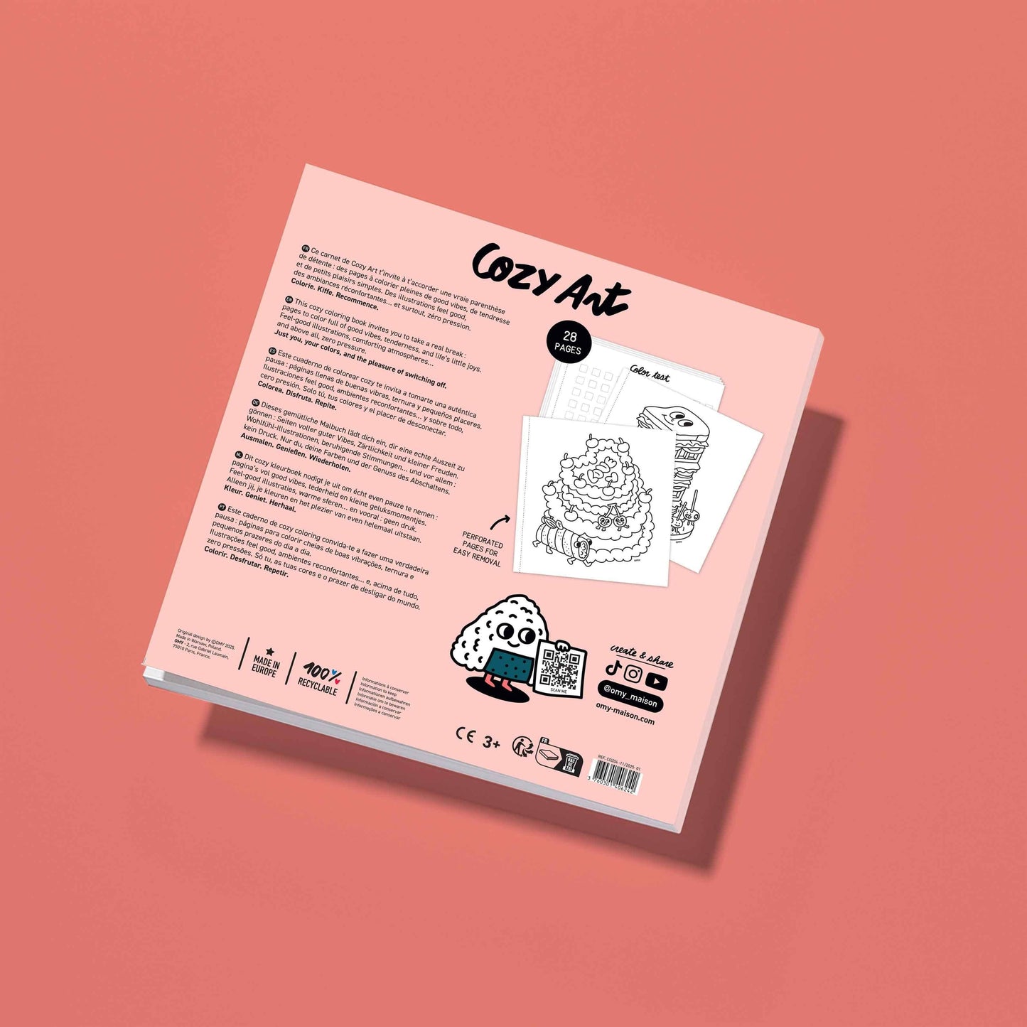 Villem COZY ART COLORING BOOK - YUMMY OMY