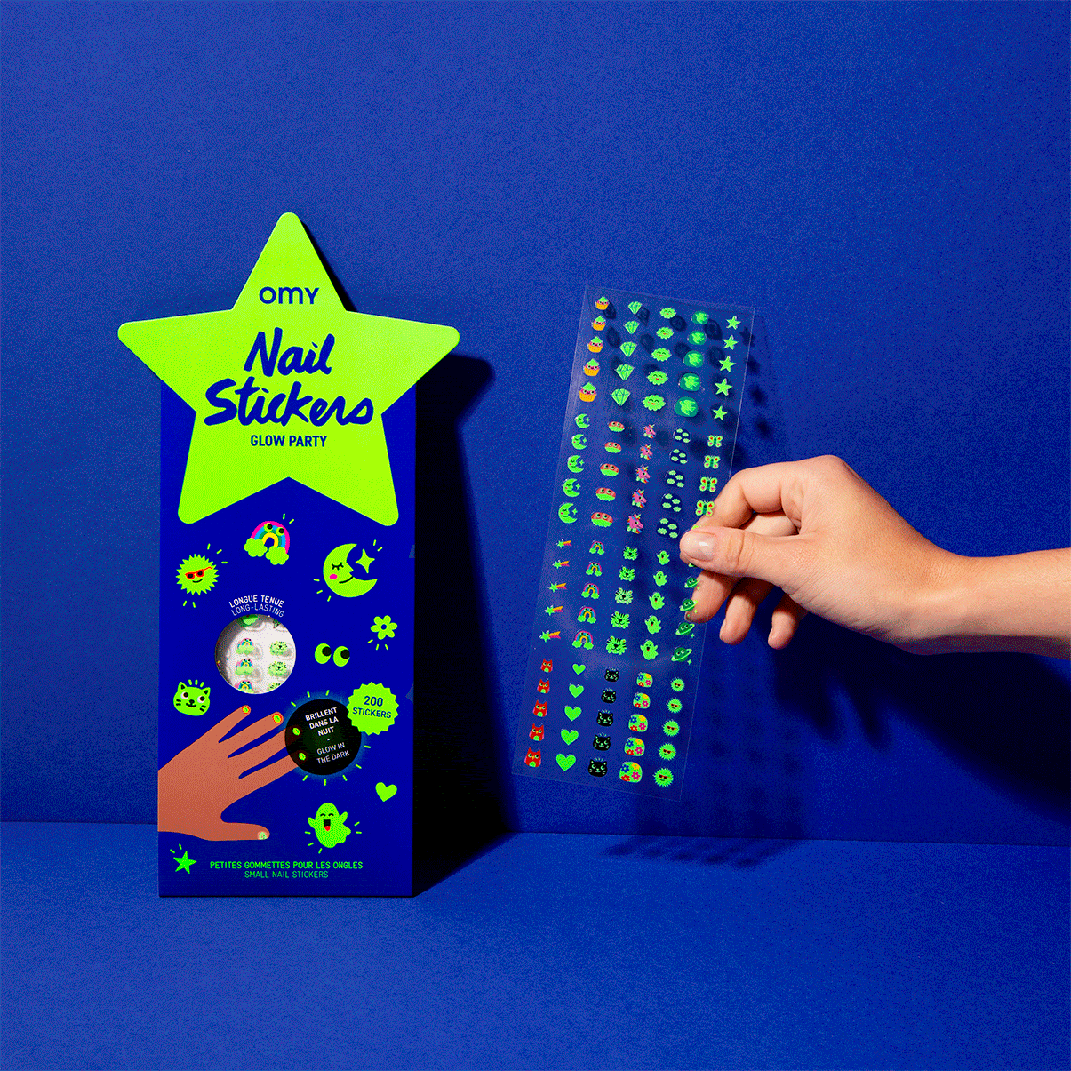 Villem GLOW PARTY - NAIL STICKERS OMY