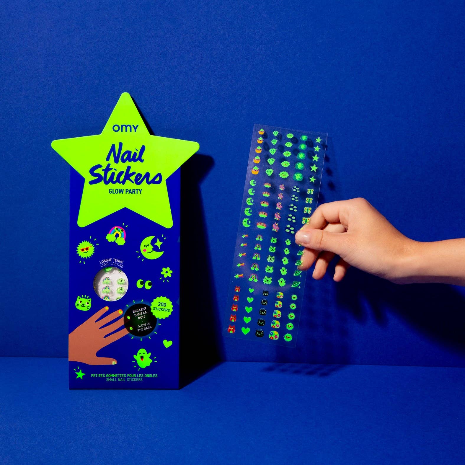 Villem GLOW PARTY - NAIL STICKERS OMY