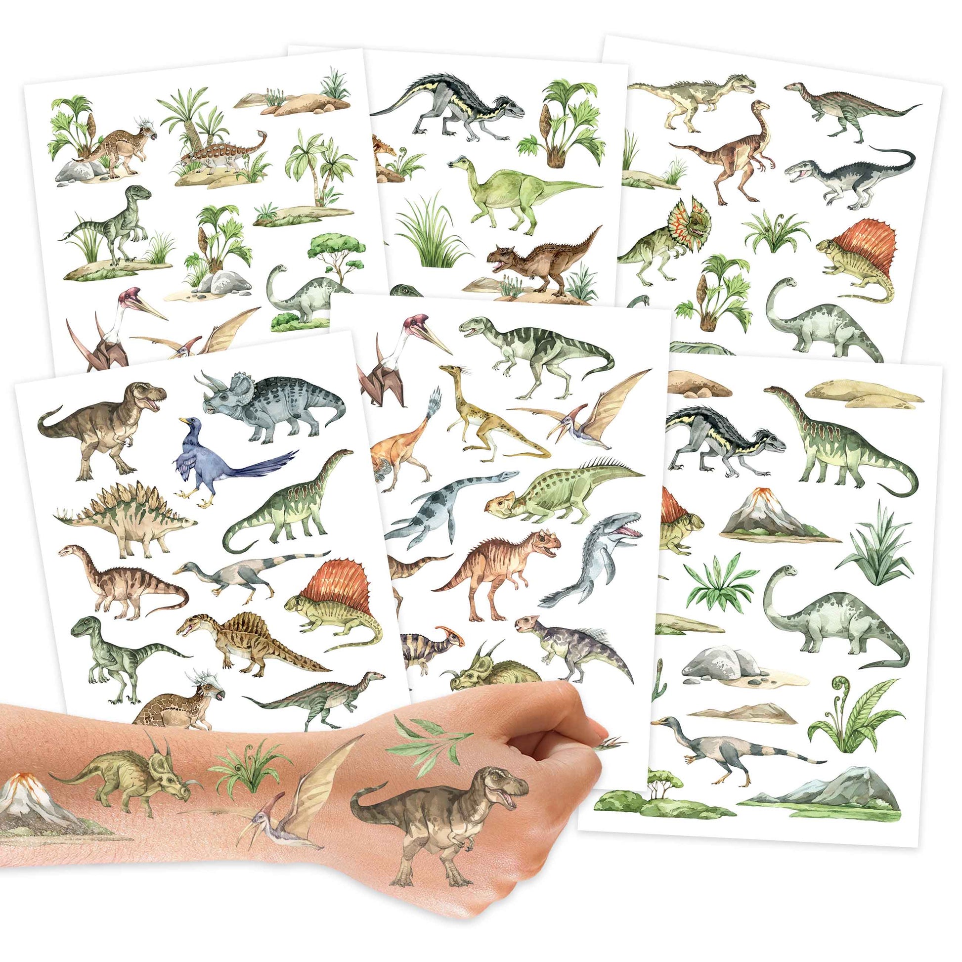 Villem 100 ajutist tätoveeringut – dinosauruste maailm Papierdrachen