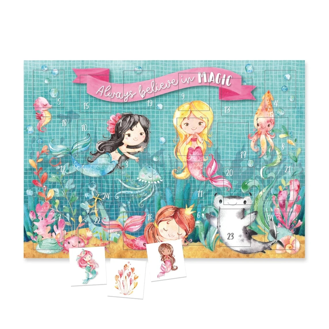 Villem Advendikalender tätoveeringutega - MERMAID Papierdrachen