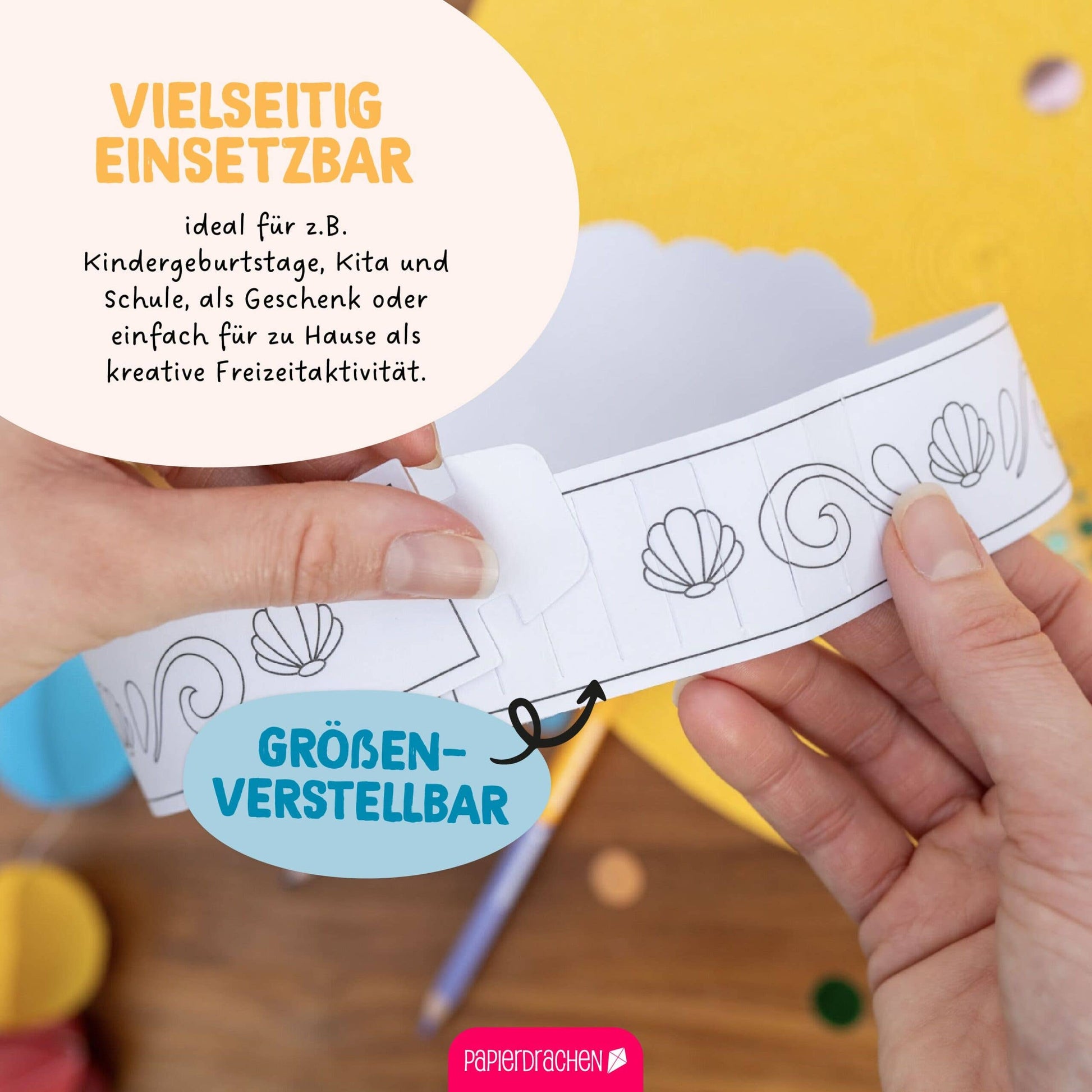 Villem Paberist kroonide meisterdamise loovkomplekt „Müütilised olendid“, 8 tk Papierdrachen