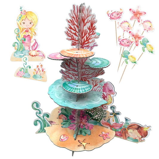 Villem Paper Dragon Tiered Set Mermaid Papierdrachen