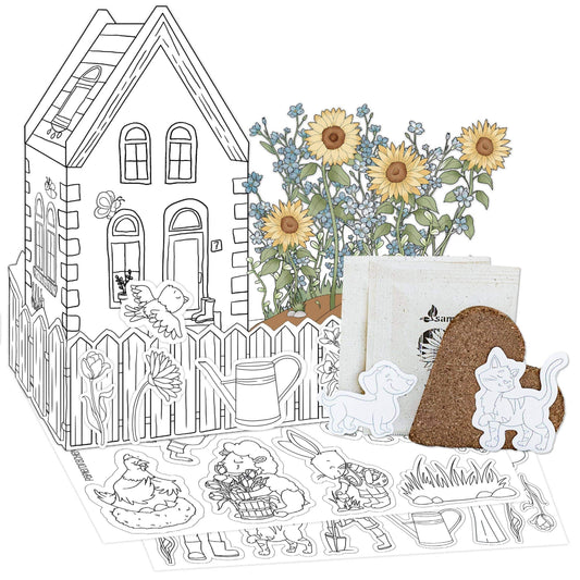 Villem Paper Kite DIY Growing Kit Spring Garden for Painting Papierdrachen