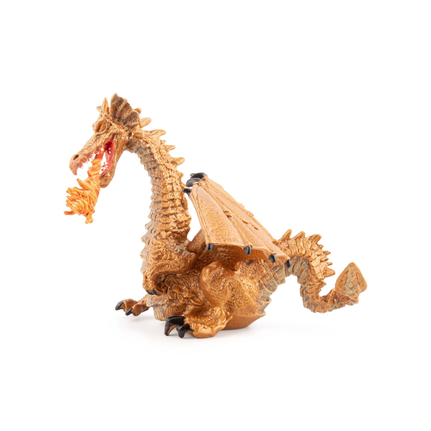 Villem Gold dragon figurine with flame Papo