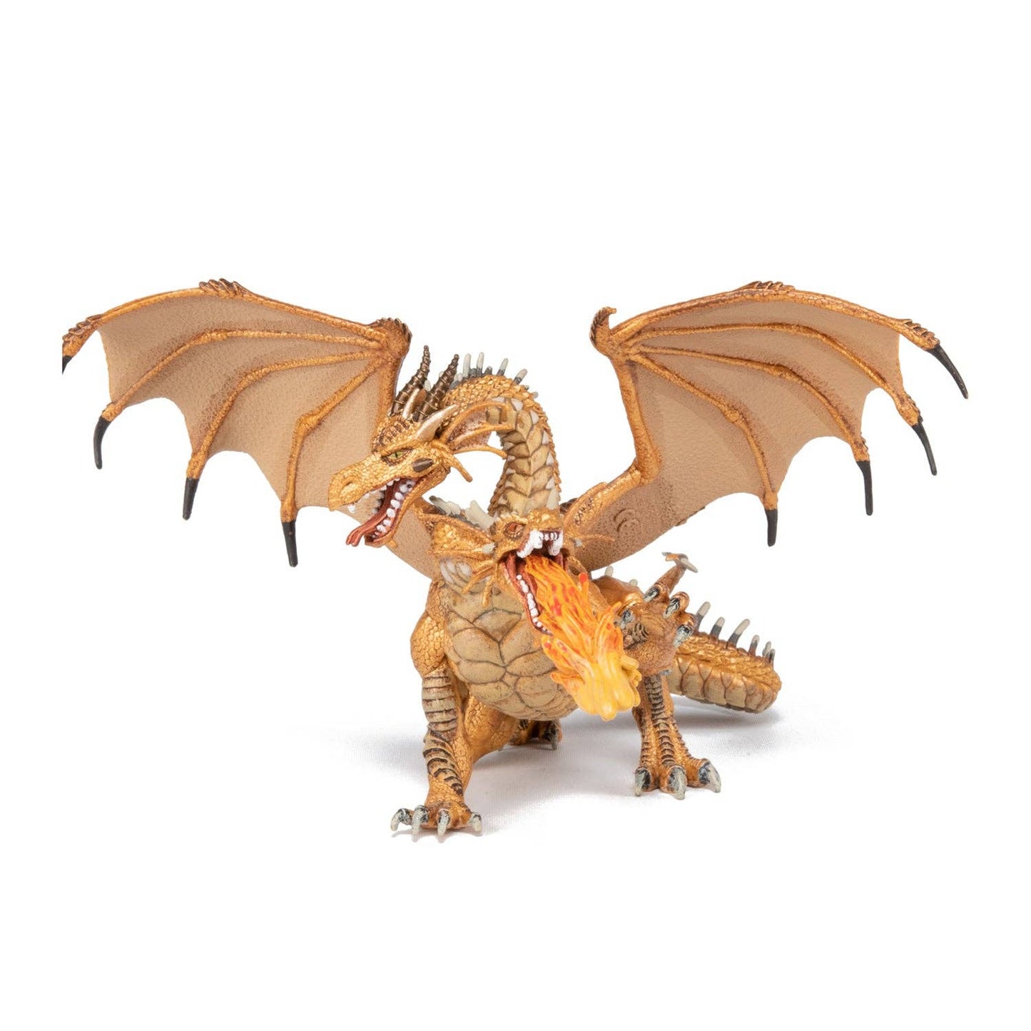 Villem Gold Two-Headed Dragon Figurine Papo