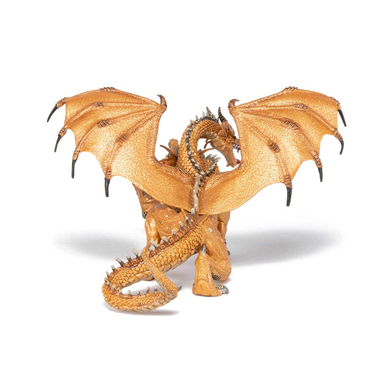 Villem Gold Two-Headed Dragon Figurine Papo