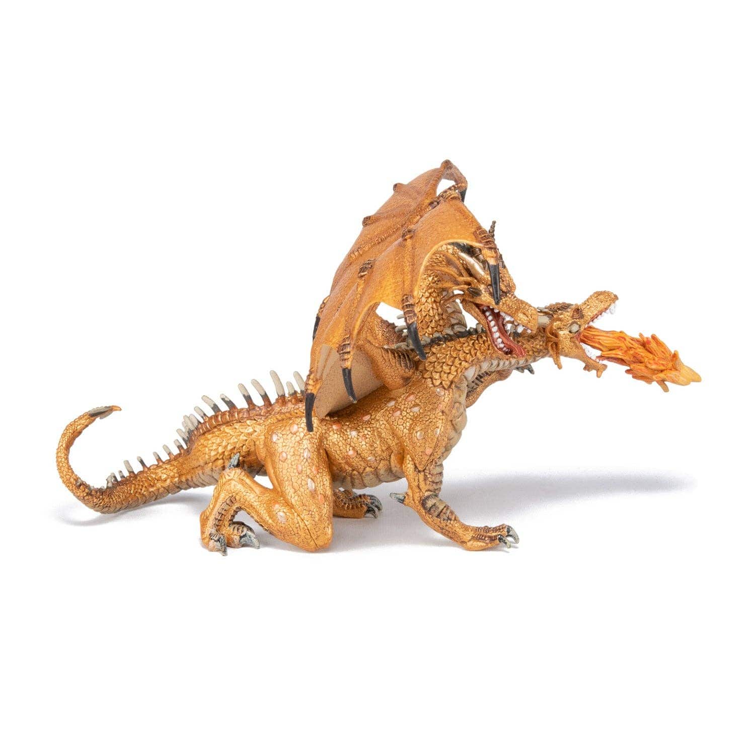 Villem Gold Two-Headed Dragon Figurine Papo