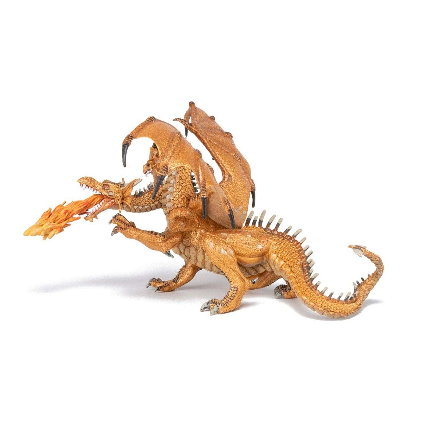 Villem Gold Two-Headed Dragon Figurine Papo