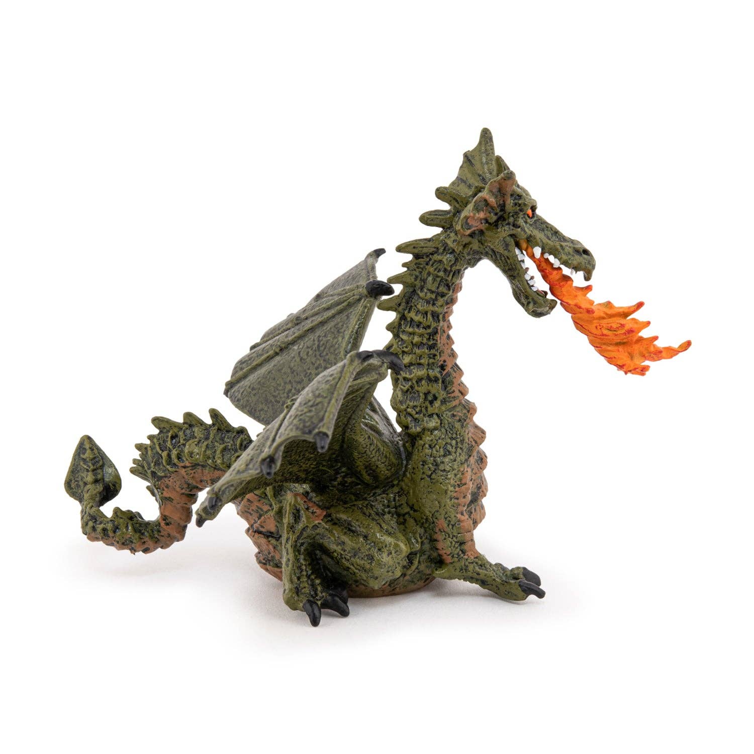 Villem Green winged dragon figurine with flame Papo