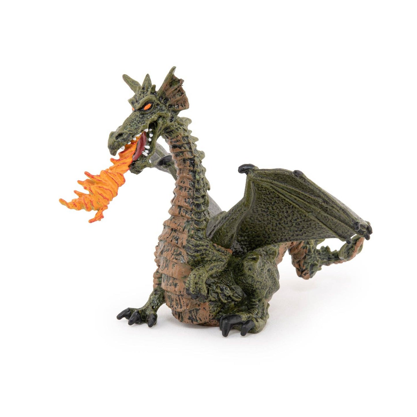 Villem Green winged dragon figurine with flame Papo