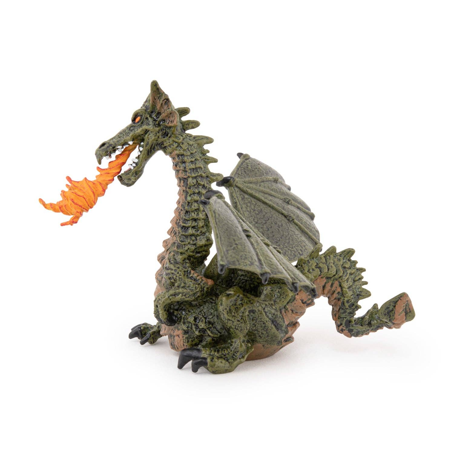 Villem Green winged dragon figurine with flame Papo