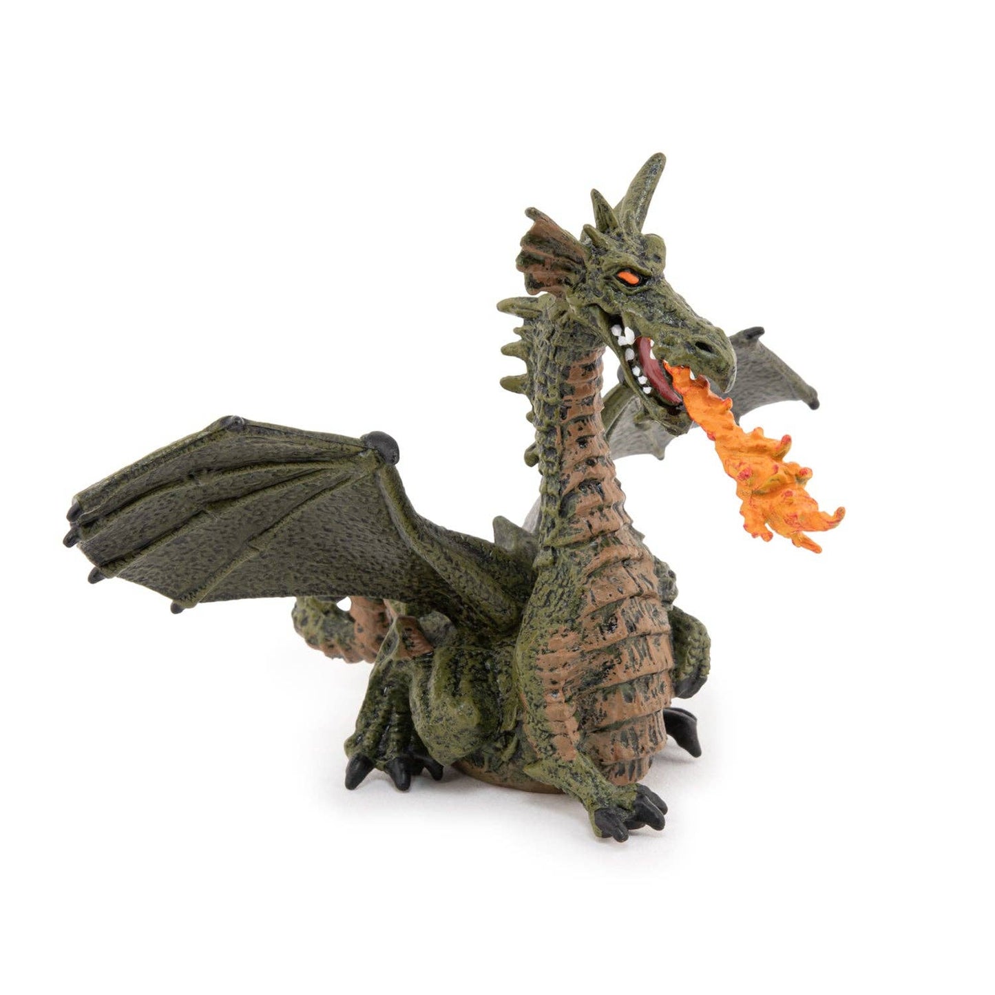 Villem Green winged dragon figurine with flame Papo