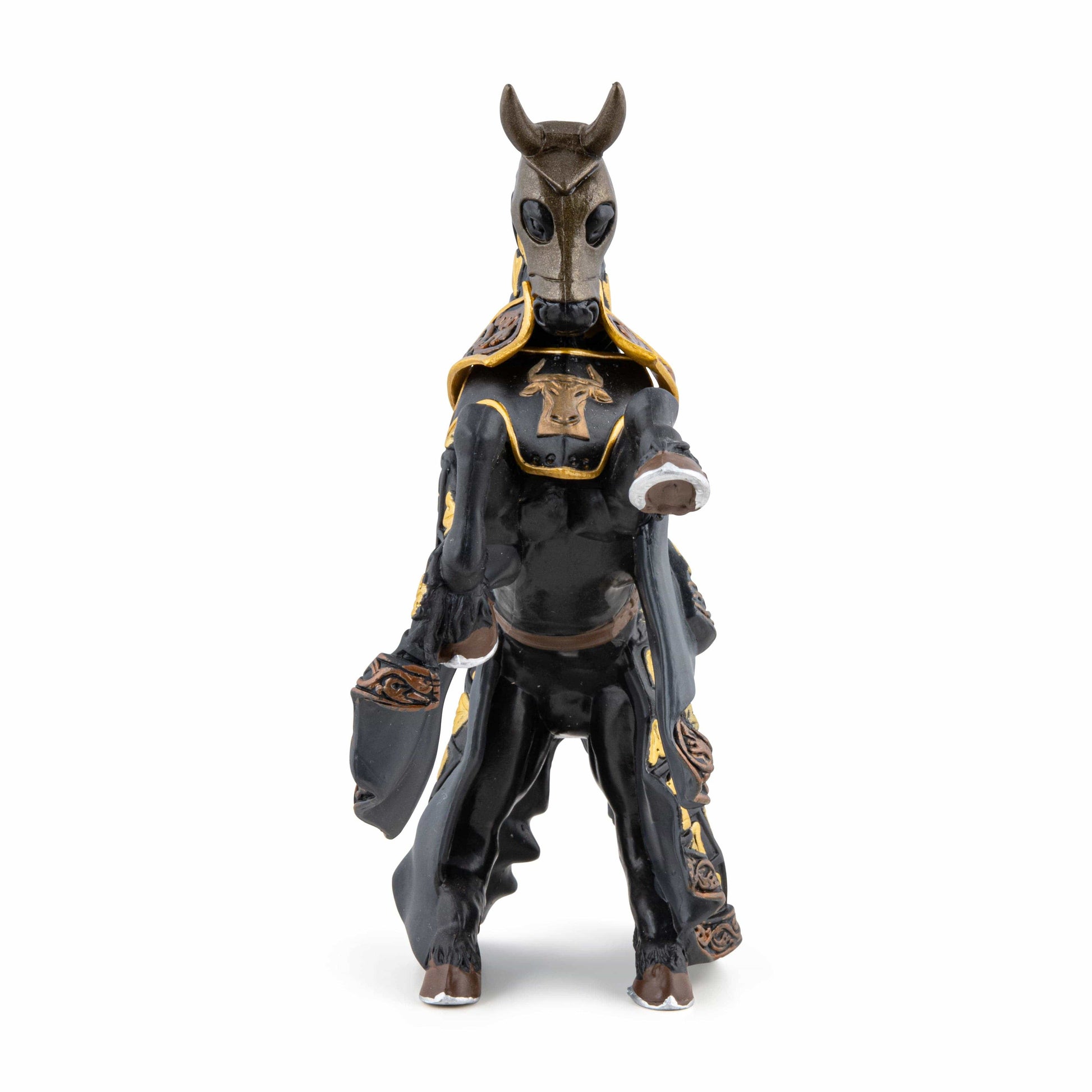 Villem Horse figurine of the Master-at-Arms, crest: bull Papo