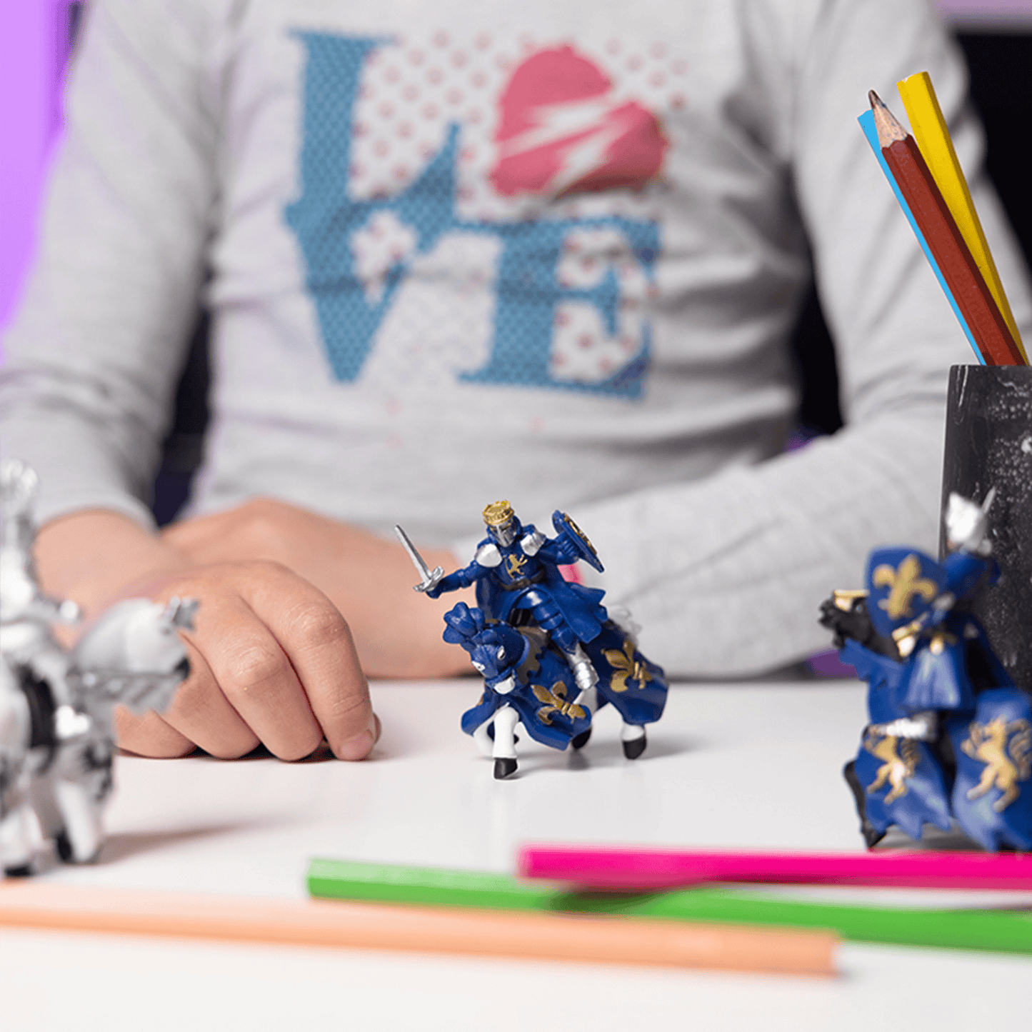 Villem Mini Plus Knights Figurines, 12 Pieces Papo