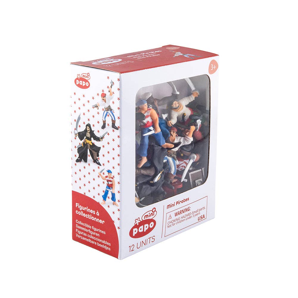 Villem Mini Plus Pirates & Corsairs Figurines, 12 Pieces Papo