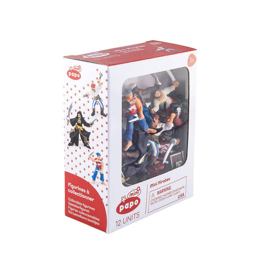 Villem Mini Plus Pirates & Corsairs Figurines, 12 Pieces Papo