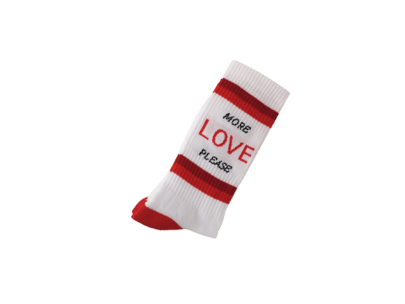 Villem Pehmed spordisokid MORE LOVE PLEASE PEGADA SOCKS