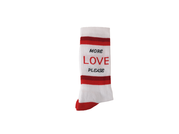 Villem Pehmed spordisokid MORE LOVE PLEASE PEGADA SOCKS