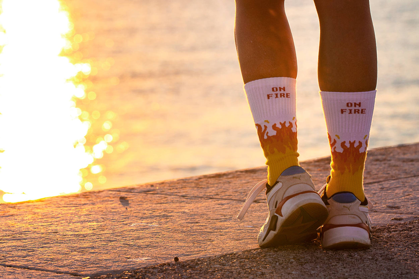 Villem Pehmed spordisokid ON FIRE PEGADA SOCKS