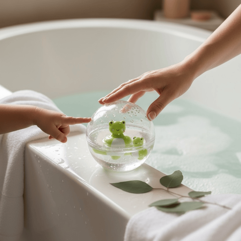 Villem Petit Boum sensoorne pall- Happy Bubble Froggies Petit Boum