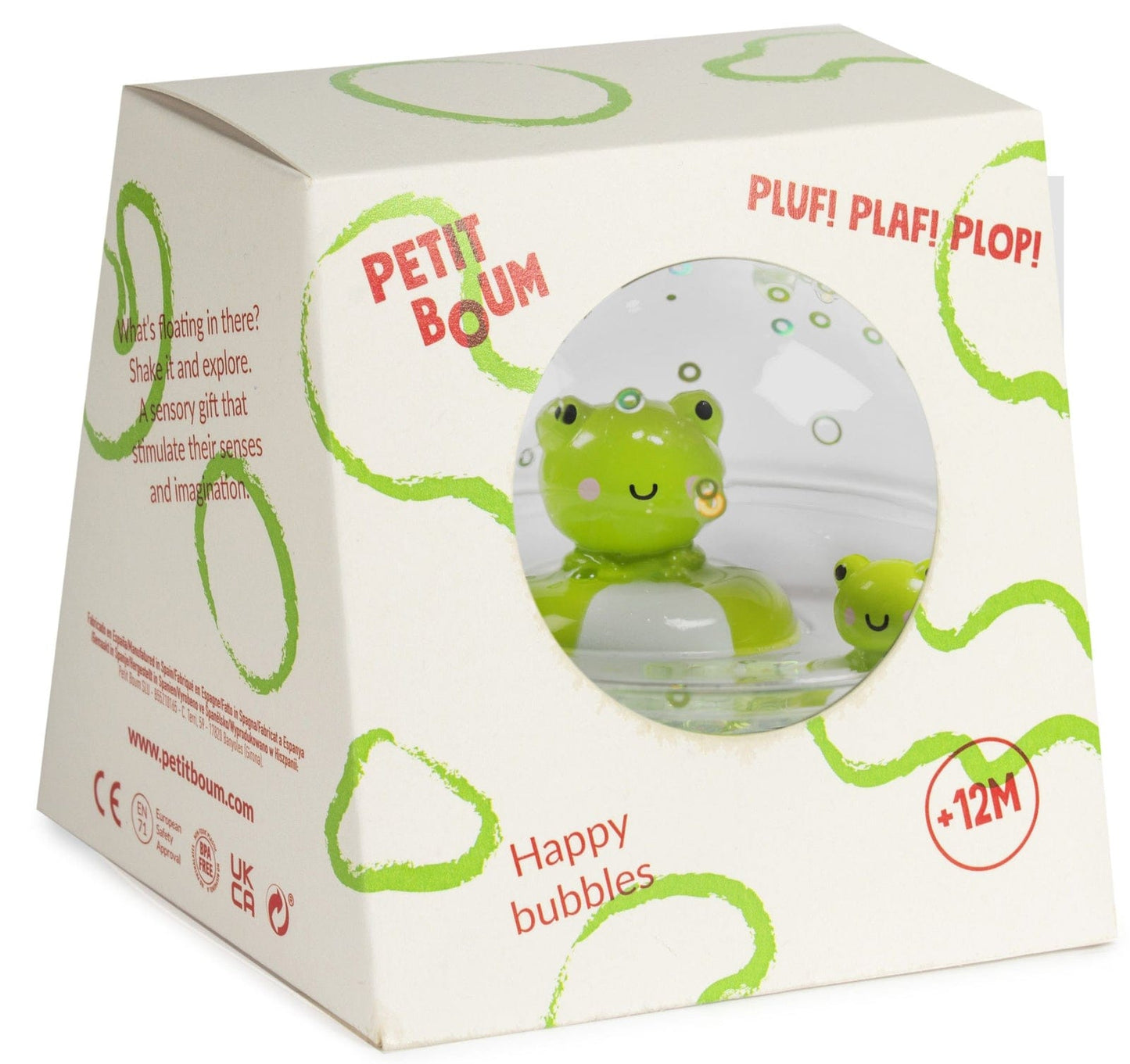Villem Petit Boum sensoorne pall- Happy Bubble Froggies Petit Boum