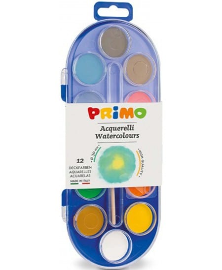 Villem PRIMO vesivärvide komplekt 12 tooni PRIMO