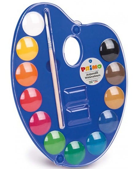 Villem PRIMO vesivärvide komplekt 12 tooni PRIMO