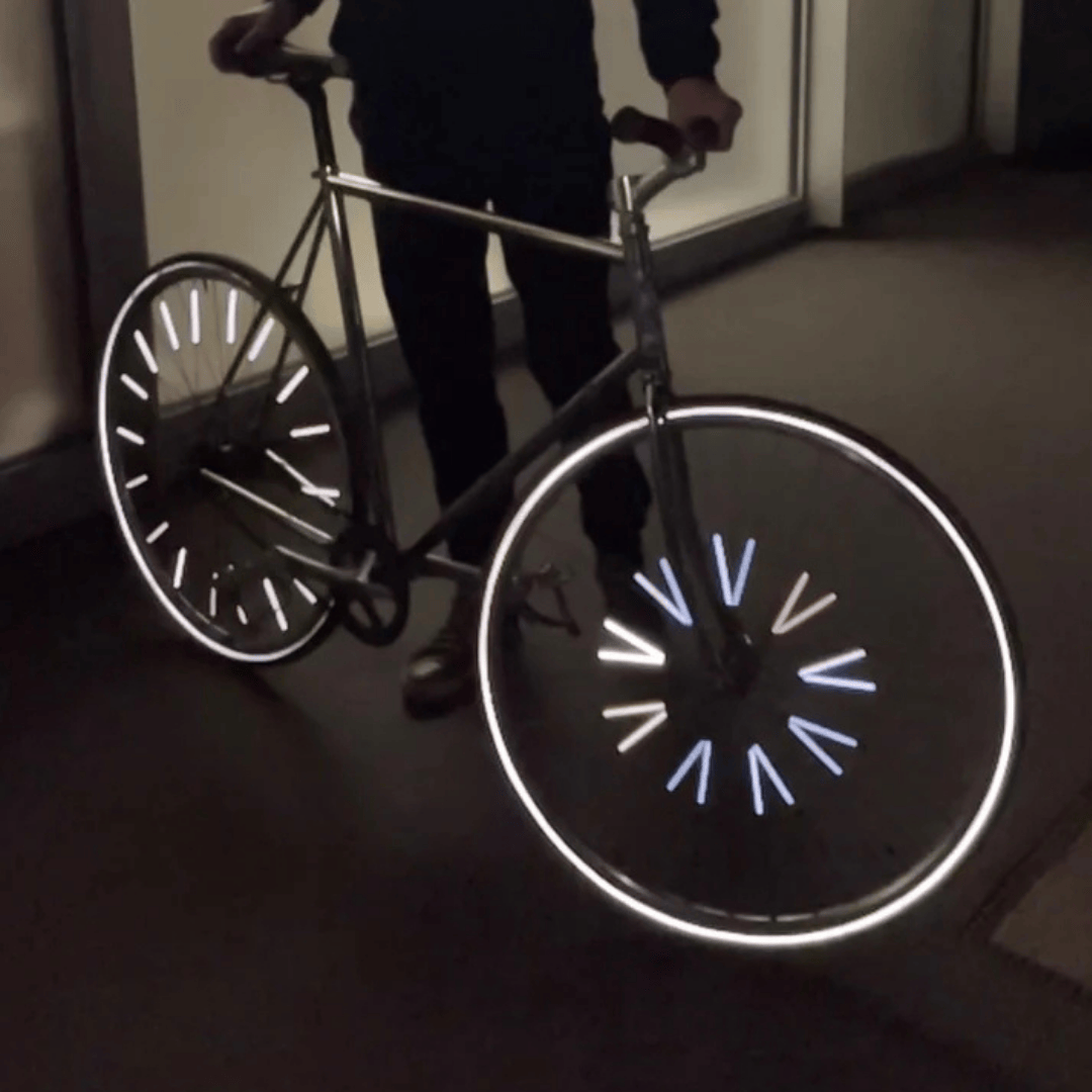 Villem 360° retropeegeldavad kodarahelkurid 12 tk Neon RAINETTE