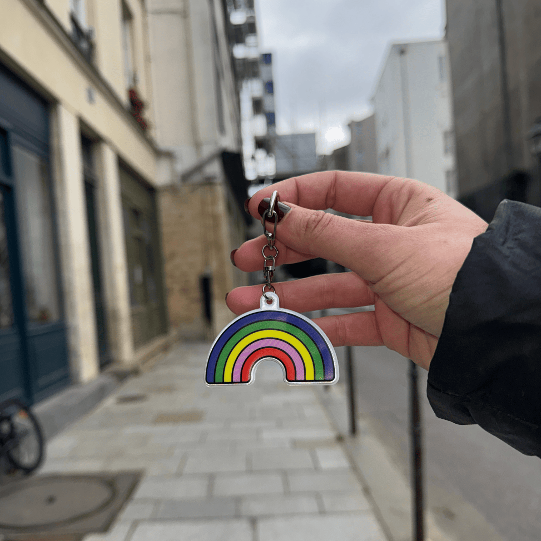 Villem Reflective keychain for bag: Arc-en -ciel / Reflective keychain for bag RAINETTE