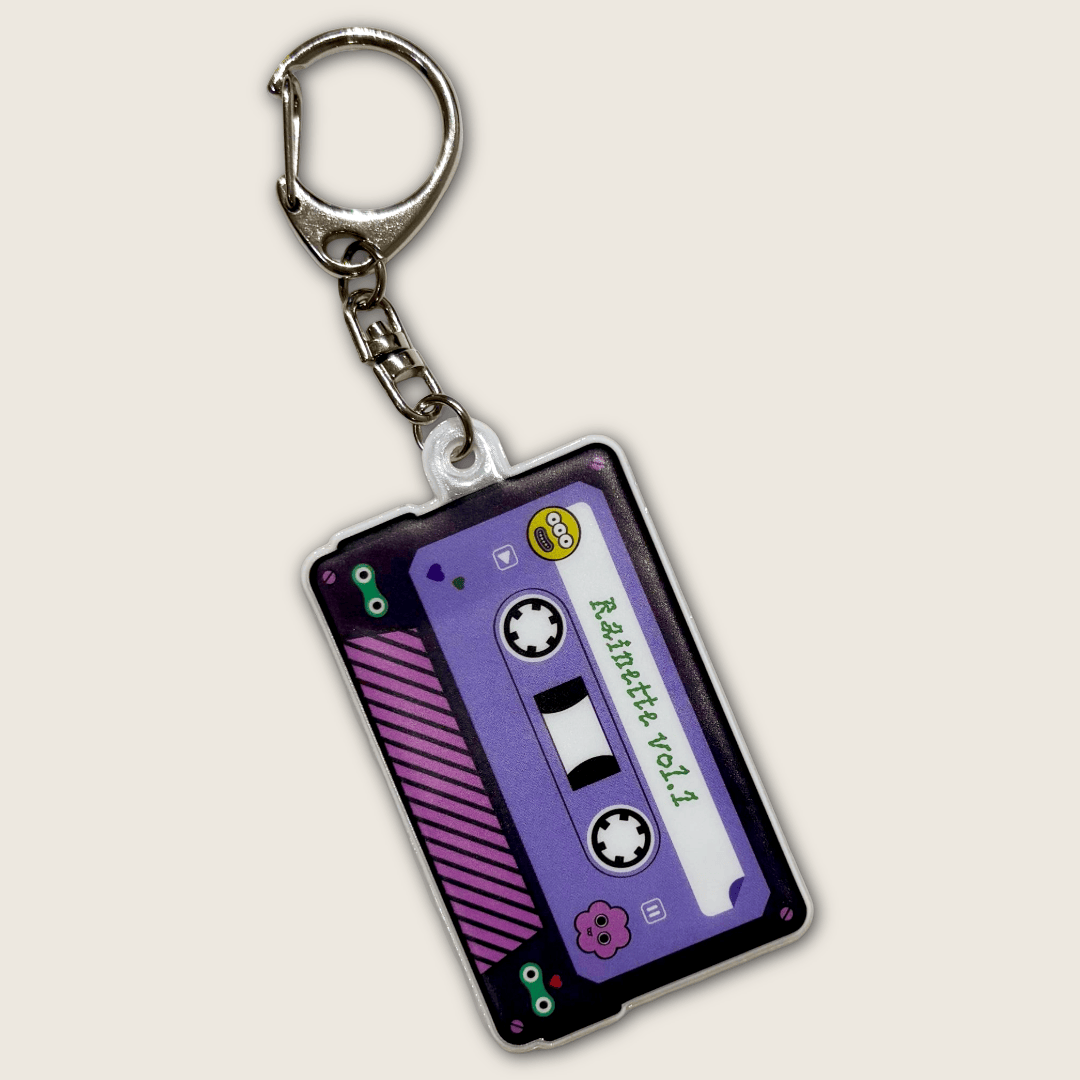 Villem Reflective keychain for bag: Cassette / Reflective keychain for bag RAINETTE