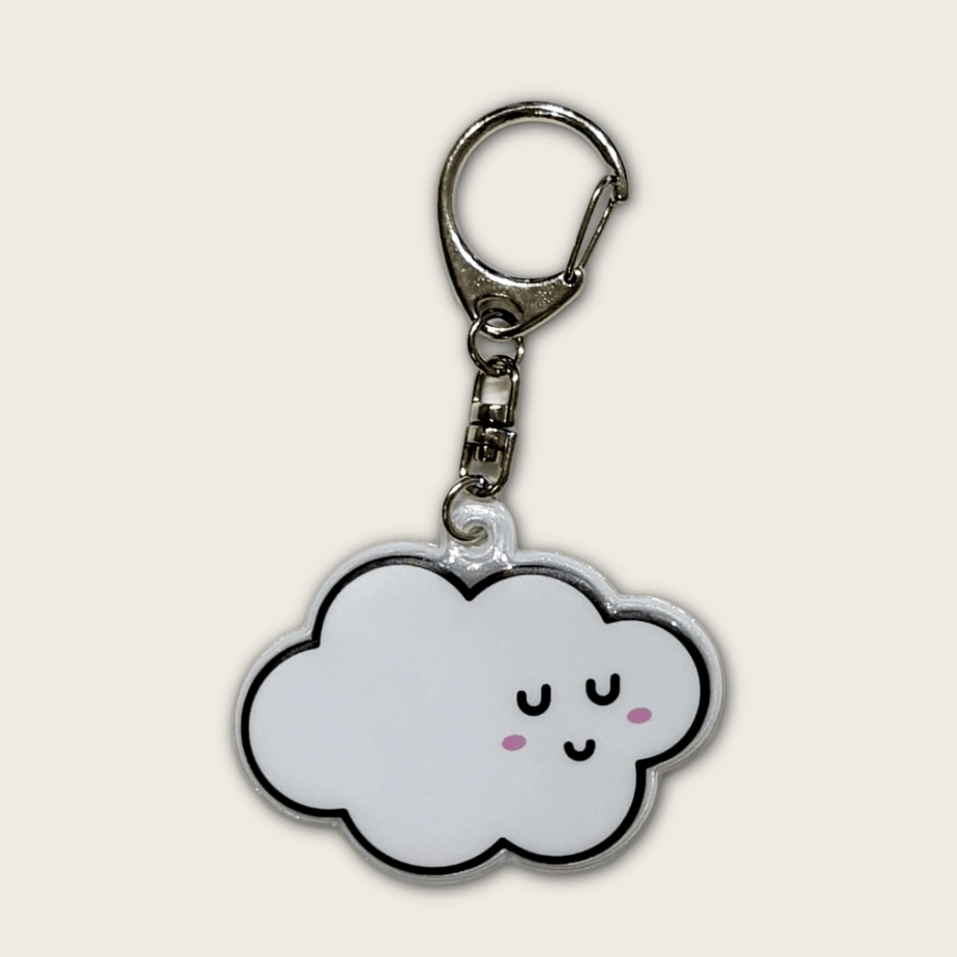 Villem Reflective keychain for bag: Nuage / Porte clé pour sac réfléchissant RAINETTE