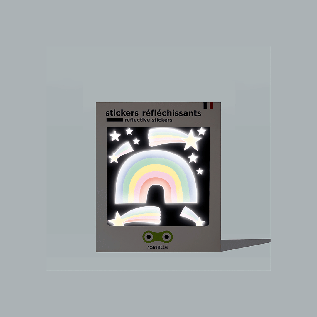 Villem Retropeegeldavad turvakleebised kiivrile ja rattale Rainbow RAINETTE