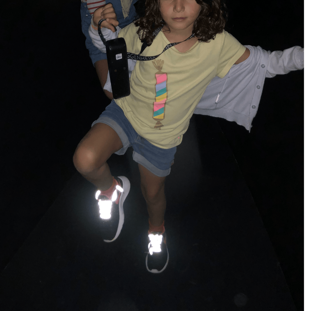 Villem Stay visible: Reflective laces: Orange-grey band RAINETTE