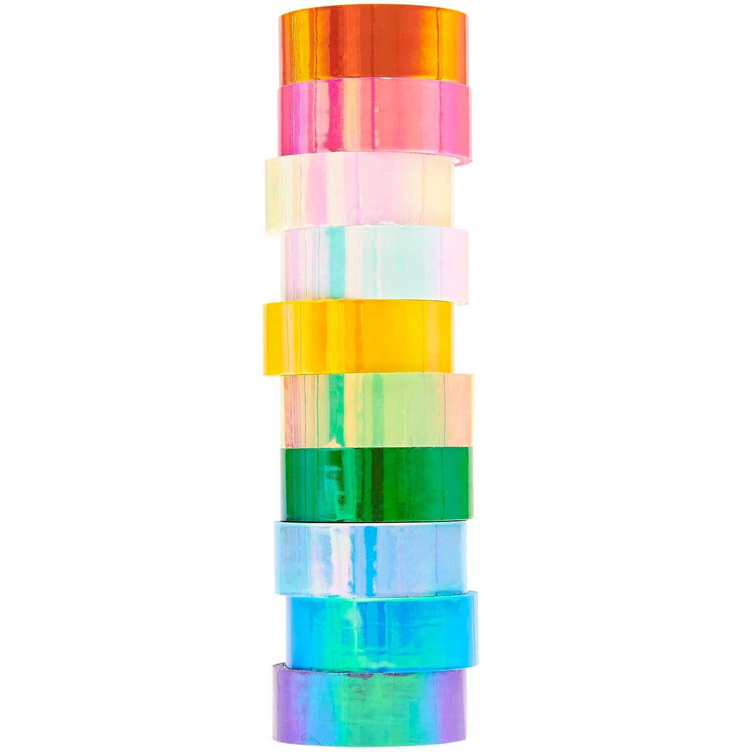 Villem Dekoratiivne washi-teipide komplekt Futschikato – iriseeruv, 10 tk Rico Design