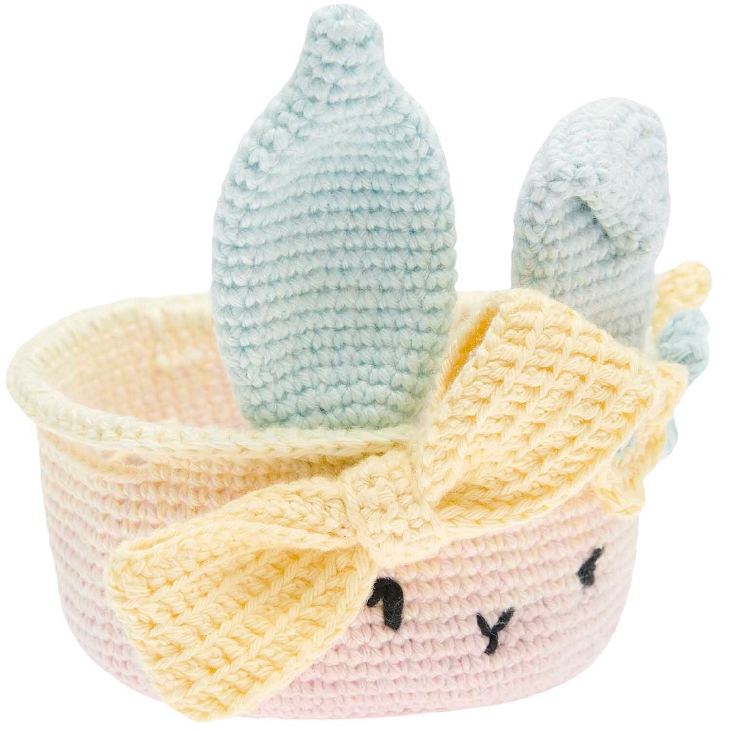 Villem Heegeldamise loovkomplekt Ricorumi Lihavõttekorv - Roosa Rico Design